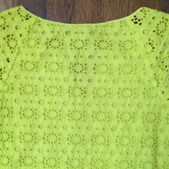 J. Crew Collection Eyelet Lace Scallop Edge Top - Picture 5 of 7